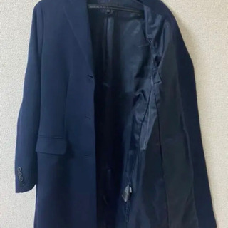 UNIQLO 定番ウールカシミヤ チェスターコート ネイビーSの画像