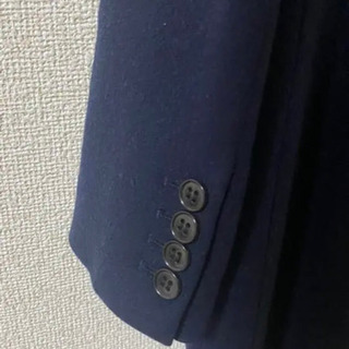 UNIQLO 定番ウールカシミヤ チェスターコート ネイビーSの画像