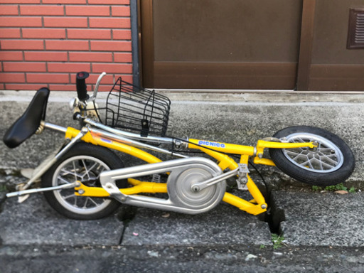 BRIDGESTONE ブリジストン ワンタッチピクニカ picnica 12インチ 折りたたみ自転車 美品 ミニベロ