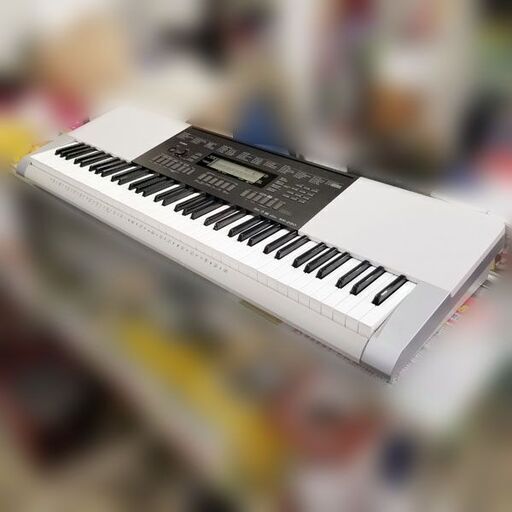 【￥5500-】CASIO/カシオ ベーシックキーボード 76鍵盤 ライトグレー　動作OK