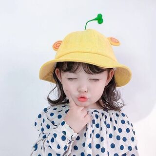 【新品未使用】こども登園帽子 フェイスガードつき キッズ お出か...