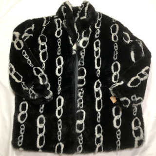 オーダーメイドフェイクファーコート 新品未使用 レディース XLの画像