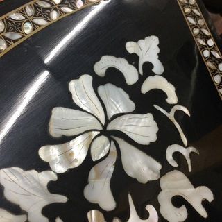 店頭お渡し】高級 螺鈿細工 テーブル・イス 3点セット ¥17,380(税込