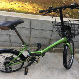 フォルクスワーゲン　折りたたみ自転車　グリーン　20インチ
