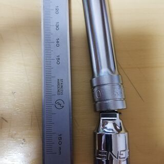 未使用品　3/8(9.5mm)  SIGNET  １1/2　オフセットエクステンションバー　FLAG　12角　10ｍｍ　セミディープソケット　工具の画像