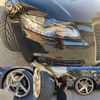 ☆アウディA4アバント　迫力の20㌅車庫調　検査R3.7.30 綺麗です！の画像