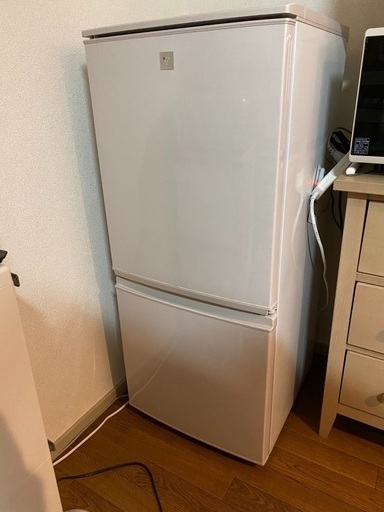 SHARP SJ-PD14B-C 冷蔵庫　プラズマクラスター　137L ピンクベージュ系