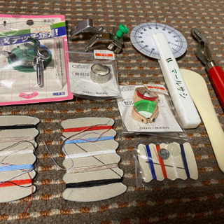ミシン用品　ステッチ定規　指ぬき　ヘラ　ルレット　マールサシ　糸...