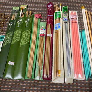 編み物　まとめ売り　あみ針　かぎ針　棒針　毛糸　ゴム　紐　革紐　手芸