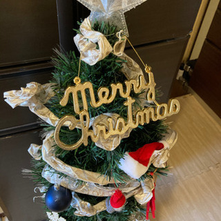 クリスマスツリー125センチ　鉢付き　装飾つき