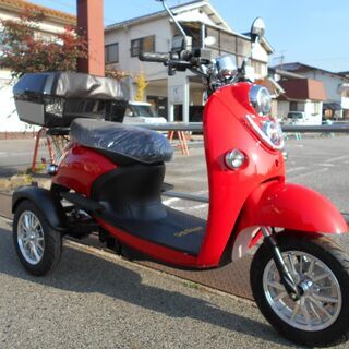 電気バイク販売開始‼3台限定販売！オシャレで可愛く安全速度♪お買い物用には大変便利です‼（シニアカーに満足できない方には朗報です）の画像