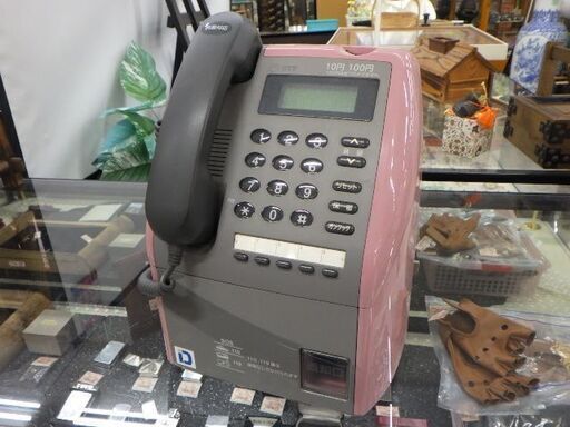 NTT　PてれほんS　ピンク公衆電話　2002年製　カギ無し