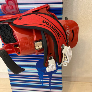 中古　子供スノーボードとビンディング　Burton