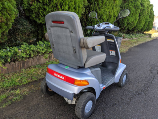 お買い上げいただきましたありがとうございますスズキ製セニアカーet4d完動品！新品日立製バッテリー交換済み近県配送可