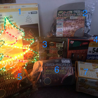 クリスマス電飾7点いろいろの画像