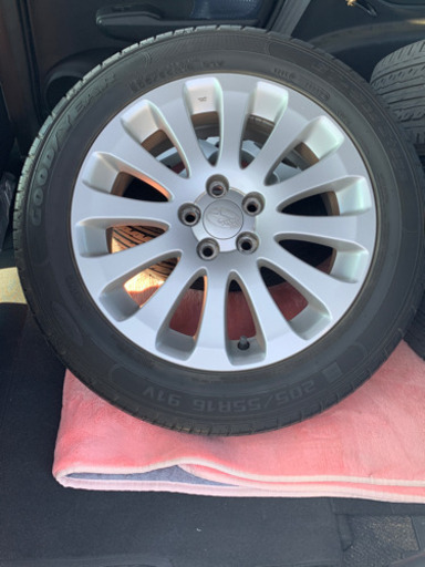 スバル純正　16インチアルミ　205/55R16 4本　5穴　オフセット+55  6.5J 値下げしました