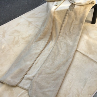 中古　西川　かいまき　毛布　ベージュの画像