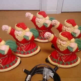 サンタクロース5連ライトの画像