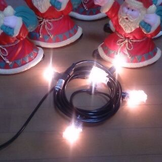 サンタクロース5連ライトの画像