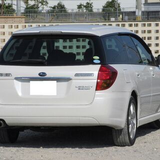 【車検2年満タン渡し】レガシィツーリングワゴン（総額：33万円）【人気色：ホワイトパール】特別仕様車：2.0i Bスポーツ・1オーナーの禁煙車・ナビ・パドルシフト・DVD視聴！！※数台出品中！の画像