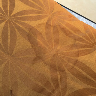 中古　座布団2点セット　56×56 茶色黄土色の画像