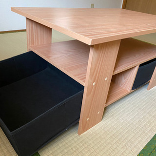 収納付きのローテーブルの画像