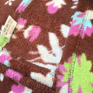 引渡済　中古　テロテロ毛布 2点セット　花柄＆無地の画像