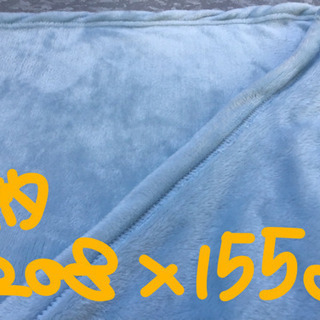 引渡済　中古　テロテロ毛布 2点セット　花柄＆無地の画像