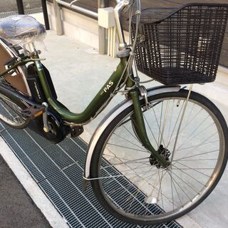 地域限定 ヤマハ パス 新基準 子供乗せ 6AH 緑 アシスタ ビビ 神戸市