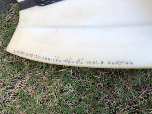 値下げしました！FIRE WIRE MOONWALKER 5’8   19 5/16   2 5/16  29.8L サーフボード　　ロブマチャド　カーボンバンブーフィンお付けします。