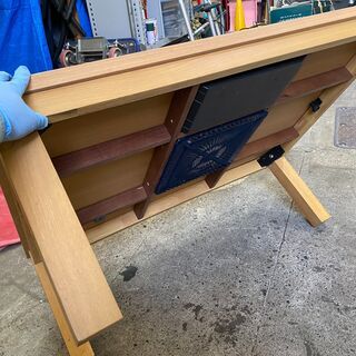無印　無垢材風こたつ　中古品の画像