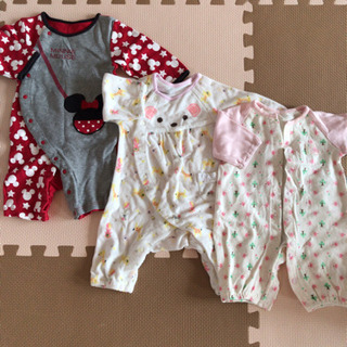 ※取引中！ベビー服 2wayカバーオール 女の子 50〜60 50〜70 60〜70 未使用品あり！の画像