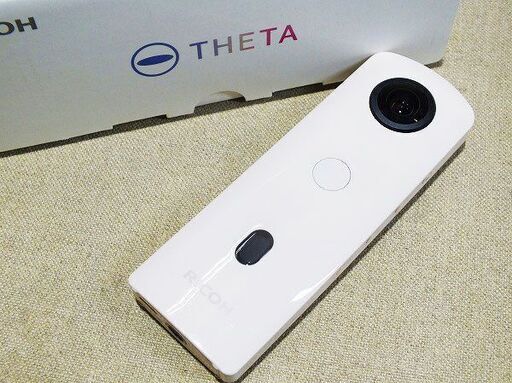 【苫小牧バナナ】RICOH/リコー 360度 全天球カメラ 360°手振れ補正機能搭載 4K動画 THETA SC2 ベージュ 動作確認済み♪