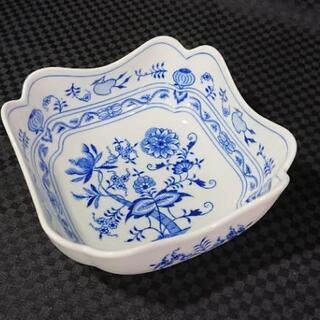 ボヘミア カールスバード ブルーオニオン 角深ボウル18㎝