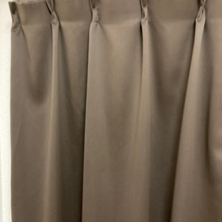 カーテン　遮光　幅100×丈178cm ブラウン リビングルームの画像