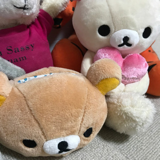 【受渡し予定者決定】ぬいぐるみセット　海外土産　リラックマ　プーさんの画像