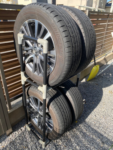 215/60 R18 96H ブリヂストン　タイヤ　エスティマ用　トヨタ純正　ホイル付