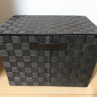 収納かご　フタなしとフタありの画像