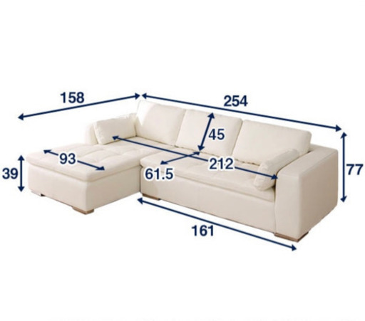 カウチソファ　黒