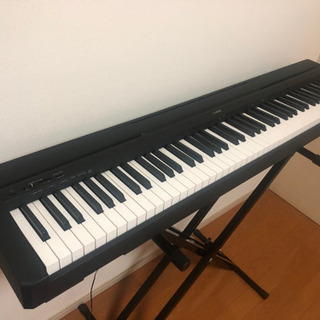 ヤマハ YAMAHA 電子ピアノ 88鍵盤 P-45 ブラック【専用スタンド付き】の画像