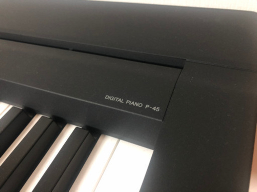 ヤマハ YAMAHA 電子ピアノ 88鍵盤 P-45 ブラック【専用スタンド付き】