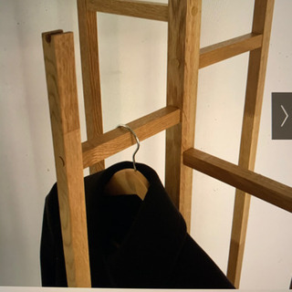 オーク天然木コートスタンドの画像