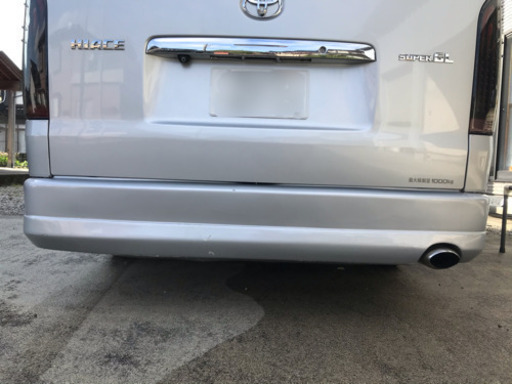 ハイエース200系　リアバンパー　純正シルバー
