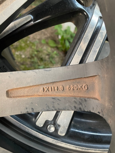 17インチ　7jj 114.3 off48 5穴ミニバンホイル