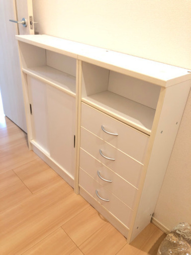 本日中お引き取り4500円　カウンター下収納　玄関収納　収納　2個セット