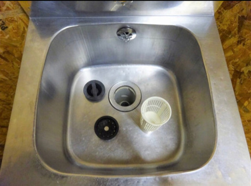 (92-0) 業務用 ステンレス 一槽シンク W500D450H800BG90 中古品 流し台 厨房機器 飲食店 店舗