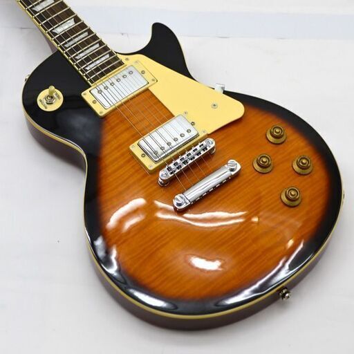 LPタイプ　サンバースト　調整済み　Leopard　トラ杢　レスポール　ロック　入門　けいおん  エレキギター (0220360737)