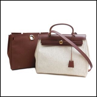 良品 HERMES エルメス エールバッグ PM ハンドバッグ ...