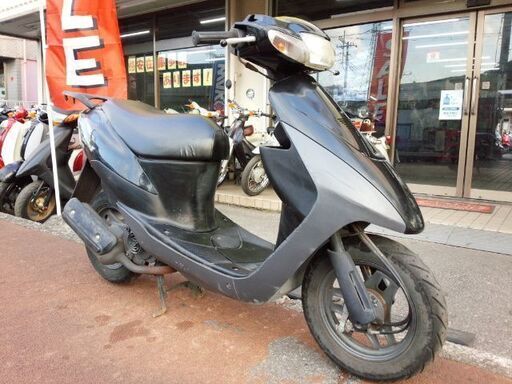 NO.3547　レッツ２　２サイクルエンジン　シャッターキー　ブラック　☆彡