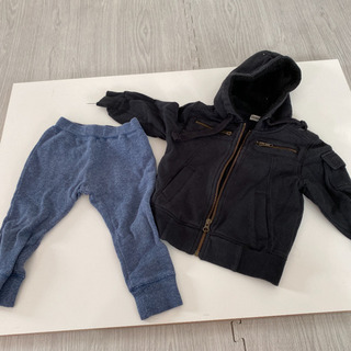 2点セット‼️ パーカー　パンツ　90センチ　厚手　オシャレコーデ